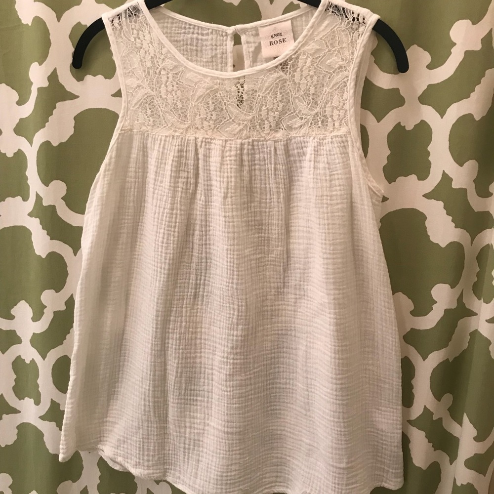 Textured cotton top